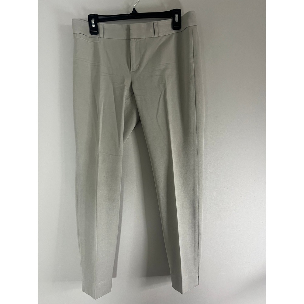Banana Republic Sloan Slim Fit Pants Light Gray Stone Size 6 Dress‎ Trousers